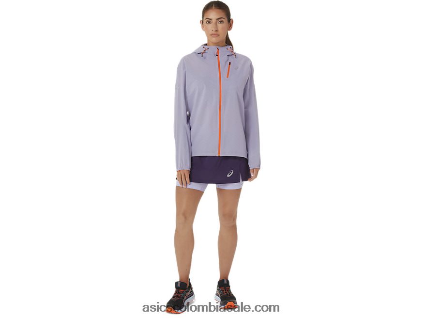 mujer Asics chaqueta impermeable fujitrail vapor 20X82N3077