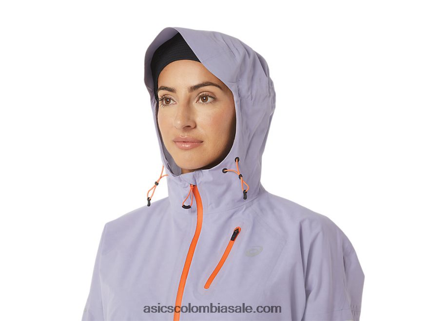 mujer Asics chaqueta impermeable fujitrail vapor 20X82N3077