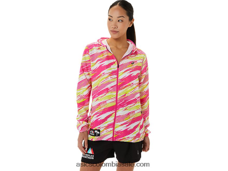 mujer Asics chaqueta lista para usar brillo rosa 20X82N3309