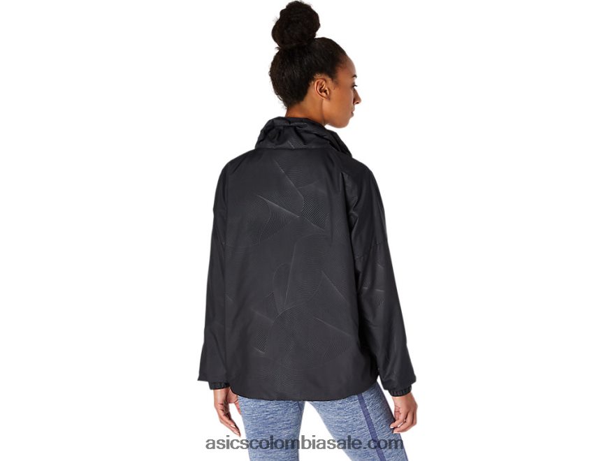 mujer Asics chaqueta reversible rendimiento negro 20X82N3672