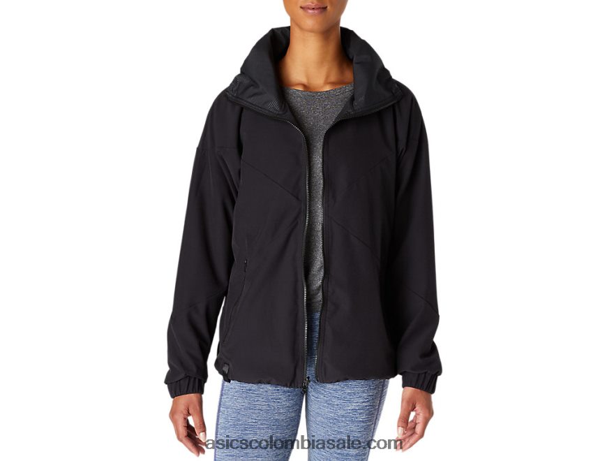 mujer Asics chaqueta reversible rendimiento negro 20X82N3672