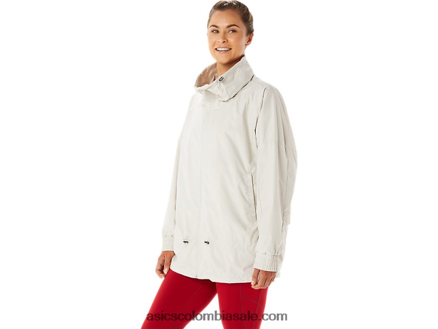 mujer Asics chaqueta tejida movekoyo humo gris 20X82N2776