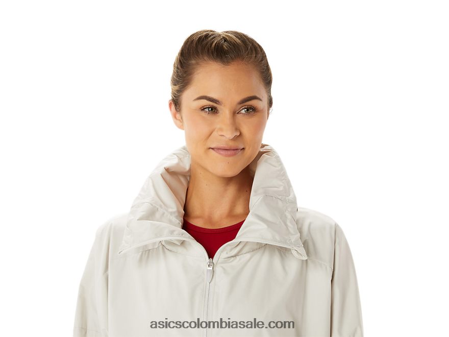 mujer Asics chaqueta tejida movekoyo humo gris 20X82N2776