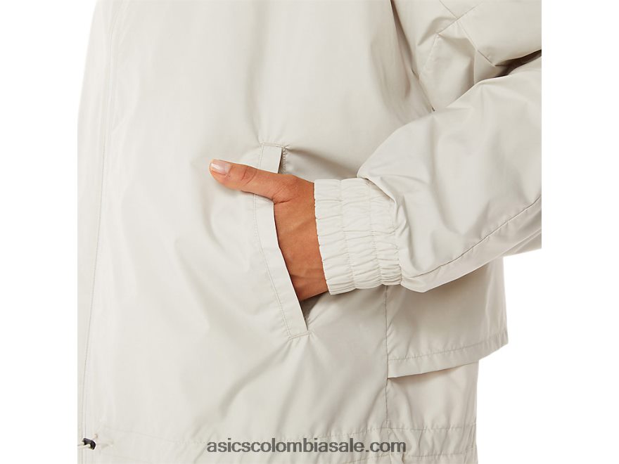 mujer Asics chaqueta tejida movekoyo humo gris 20X82N2776