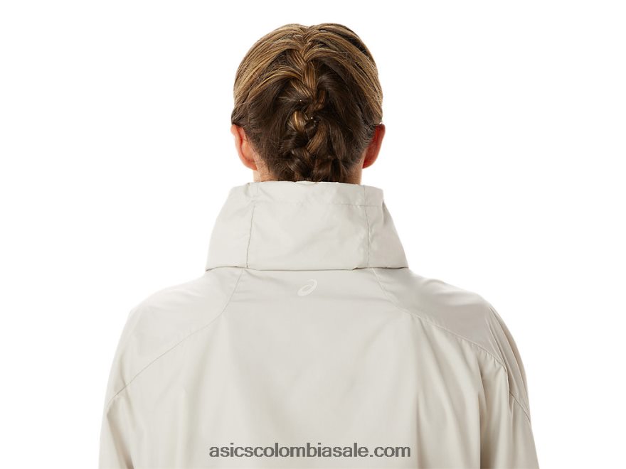 mujer Asics chaqueta tejida movekoyo humo gris 20X82N2776