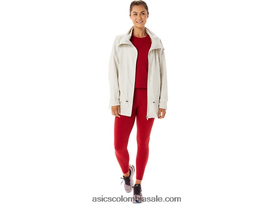 mujer Asics chaqueta tejida movekoyo humo gris 20X82N2776
