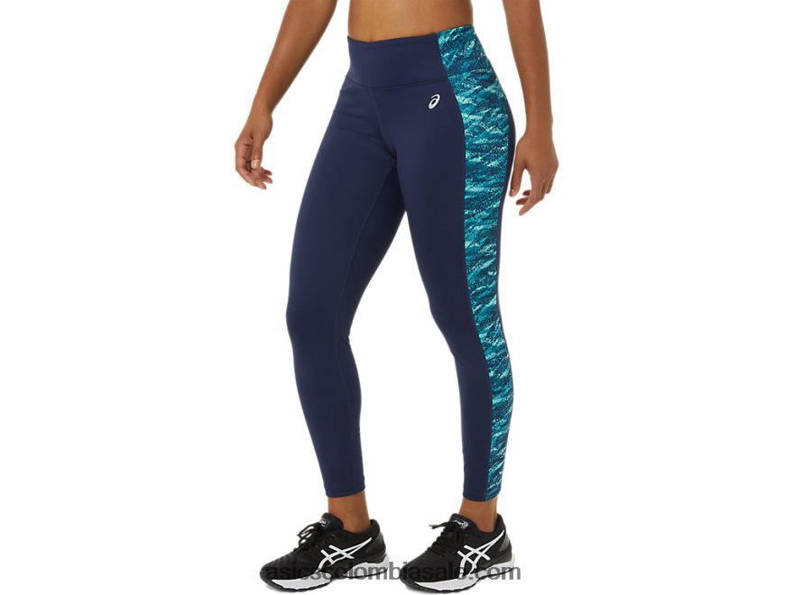 mujer Asics Mallas de rendimiento 7/8 chaquetón/hielo fresco multi 20X82N3788