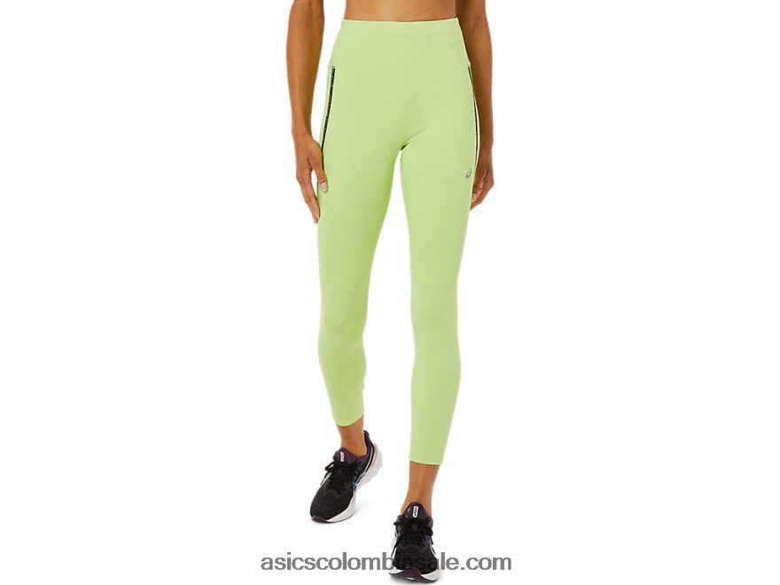mujer Asics apretado de cintura alta de carrera verde lima 20X82N3335