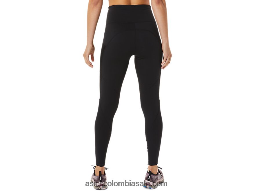 mujer Asics apretado entrenamiento movekoyo rendimiento negro 20X82N2837