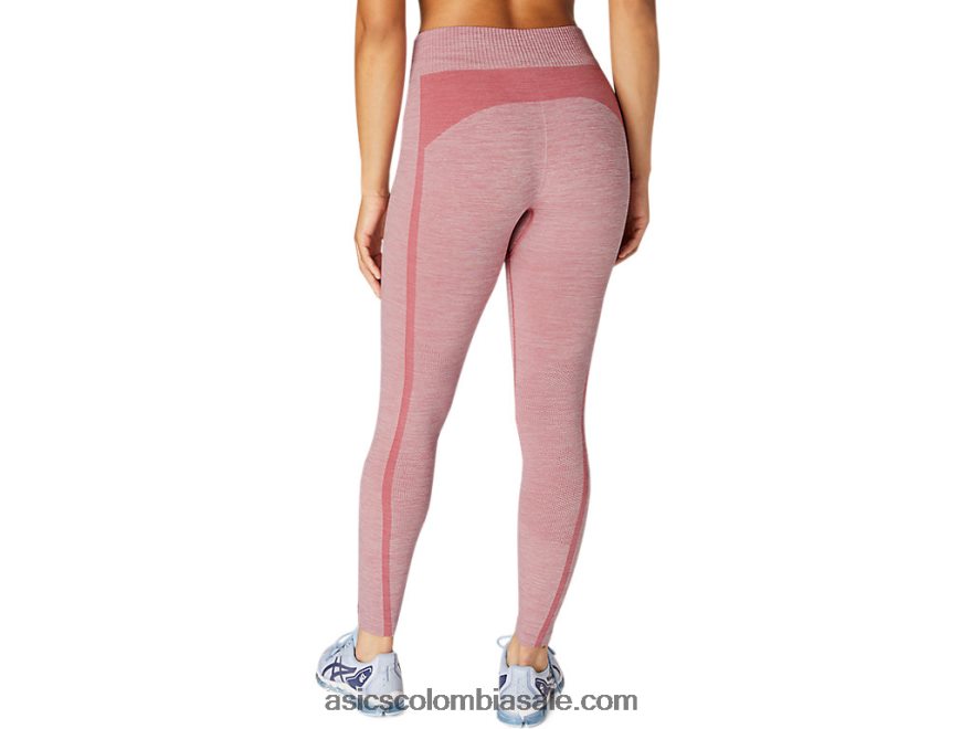 mujer Asics apretado sin costuras rosa ahumado 20X82N3675