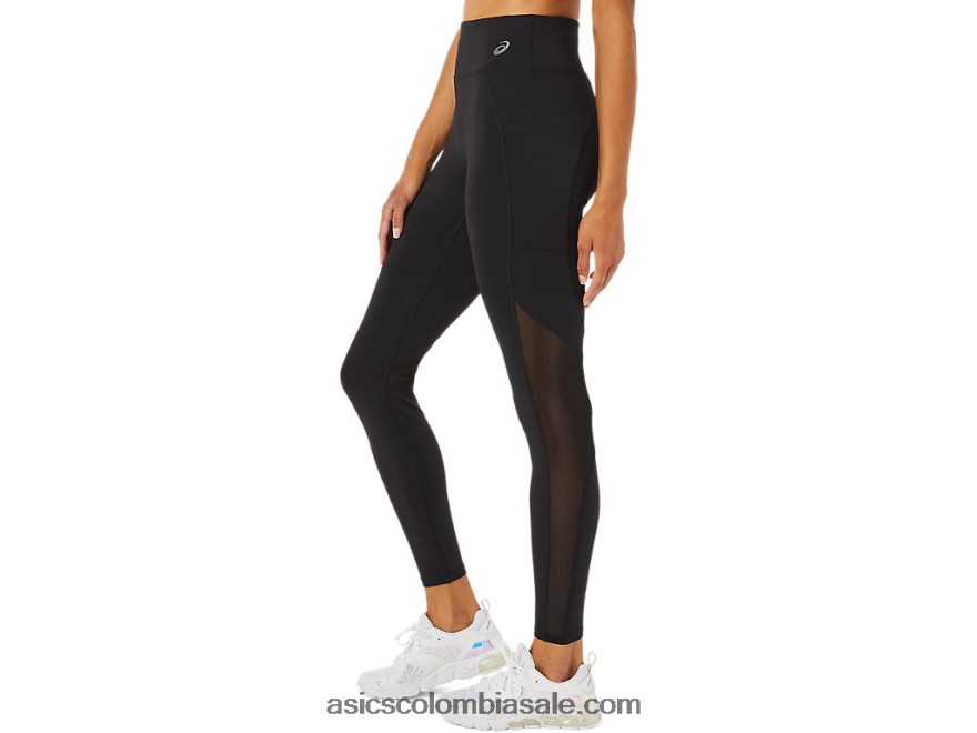mujer Asics bloque de malla apretado rendimiento negro 20X82N3412