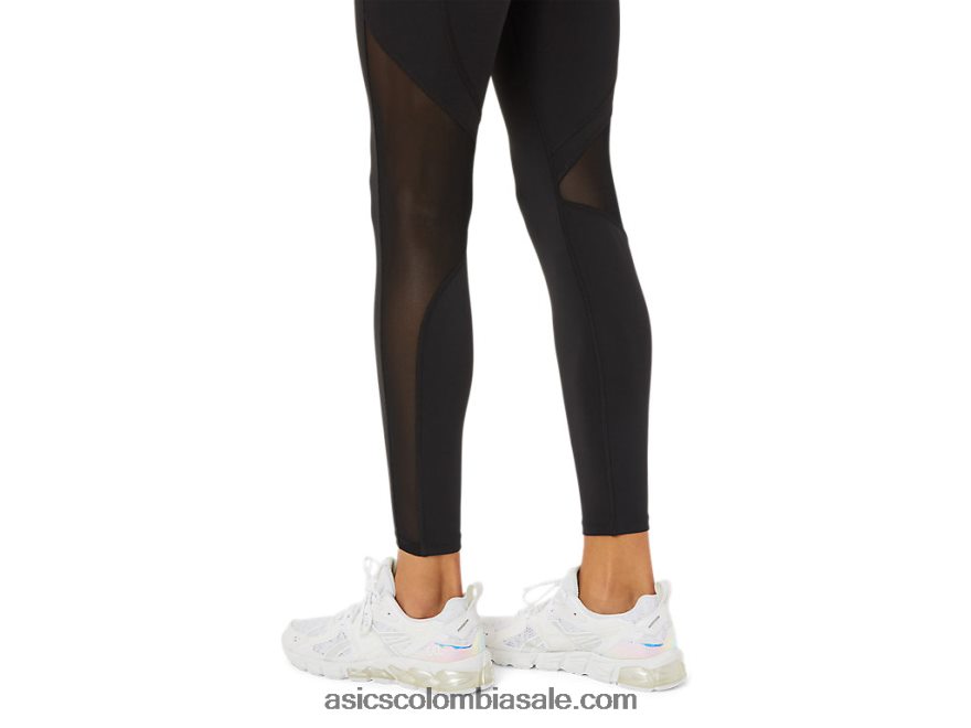 mujer Asics bloque de malla apretado rendimiento negro 20X82N3412