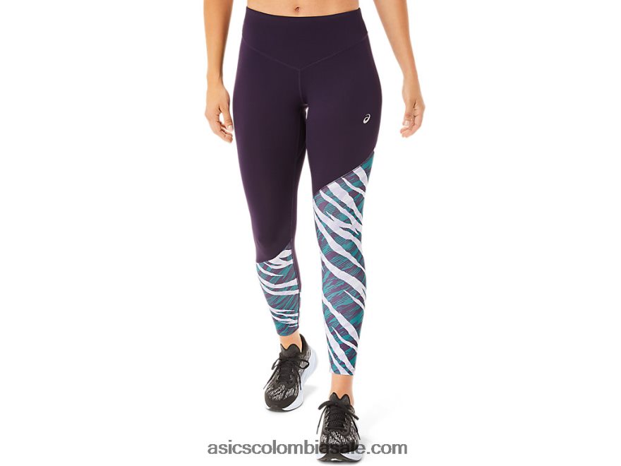 mujer Asics camuflaje salvaje 7/8 apretado pantalla de noche/pino aterciopelado 20X82N3028