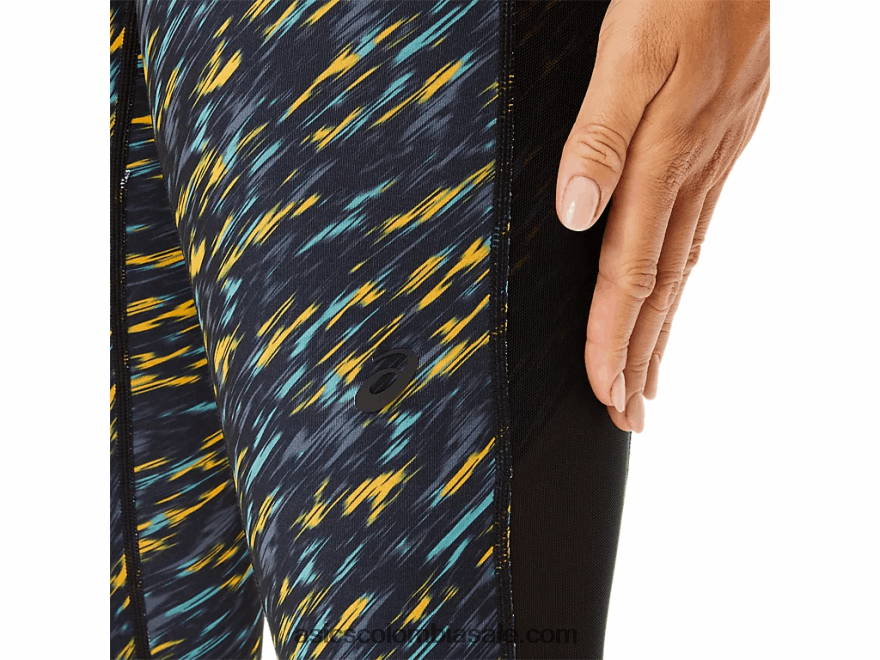 mujer Asics kate bolsillo capri sombra de noche/estampado de salvia 20X82N3400