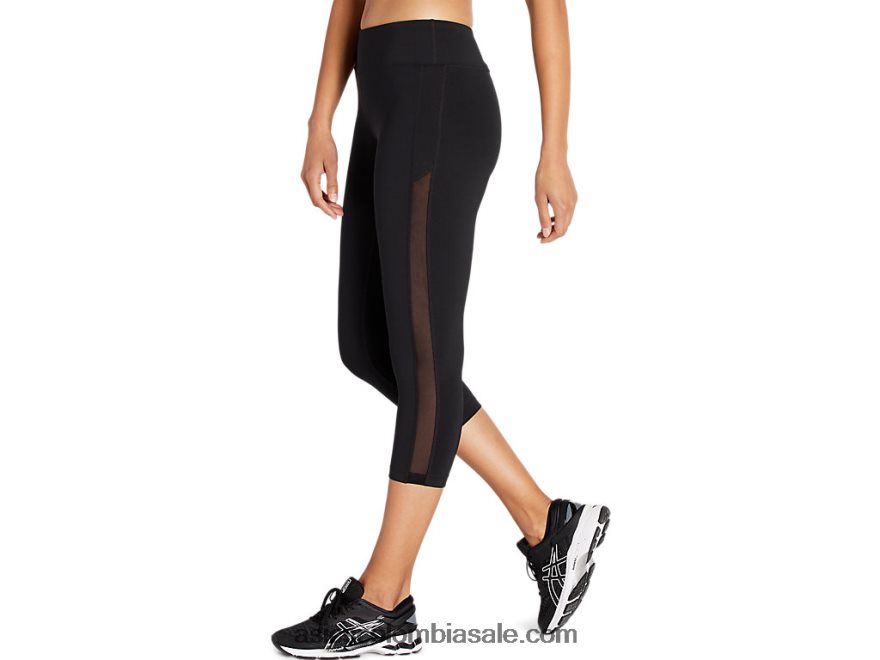 mujer Asics kate capri de malla rendimiento negro 20X82N4160