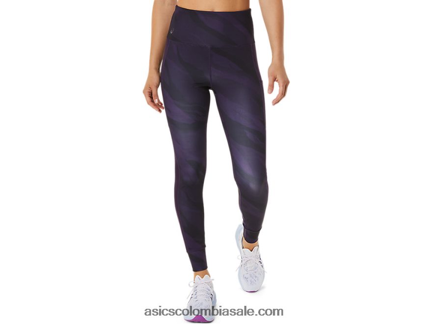 mujer Asics mallas con gráfico de entrenamiento sombra de noche 20X82N2944