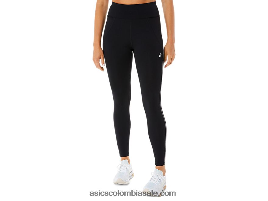 mujer Asics mallas de entrenamiento con panel de malla rendimiento negro 20X82N2308