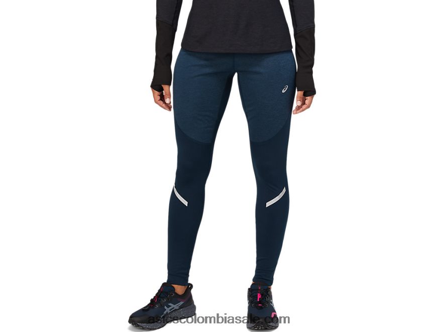 mujer Asics mallas de invierno lite-show azul francés 20X82N3635
