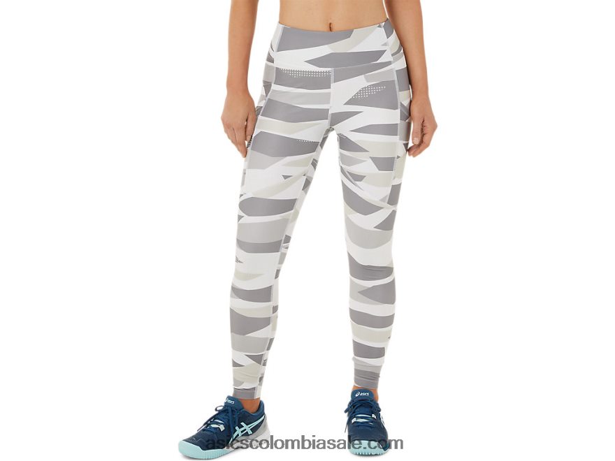 mujer Asics nuevas mallas estampadas strong 92 estampado de abedul 20X82N3454