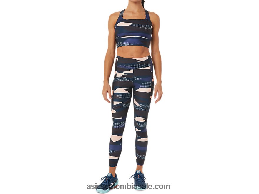 mujer Asics nuevas mallas estampadas strong 92 impresión de brisa 20X82N3463