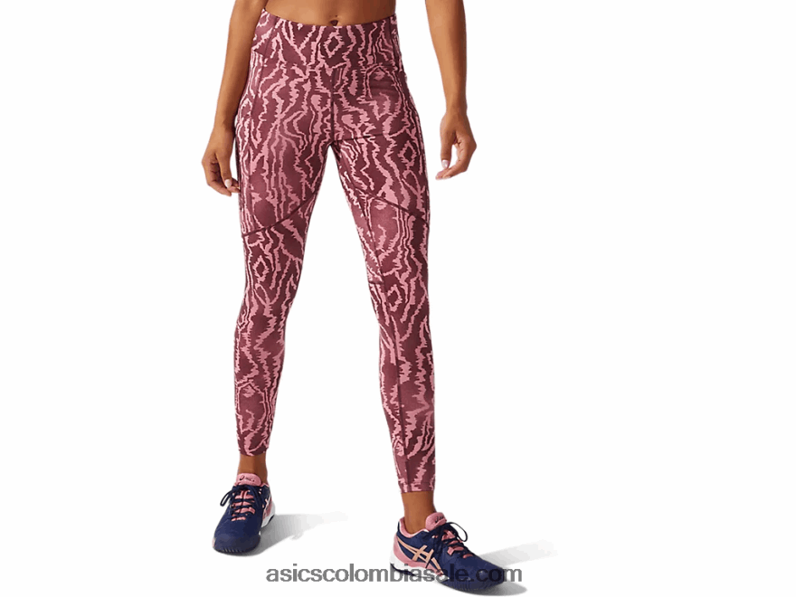 mujer Asics nuevas mallas estampadas strong 92 impresión profunda de marte 20X82N3797