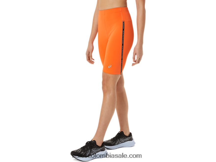 mujer Asics velocista de carrera apretado naranja nueva 20X82N2253