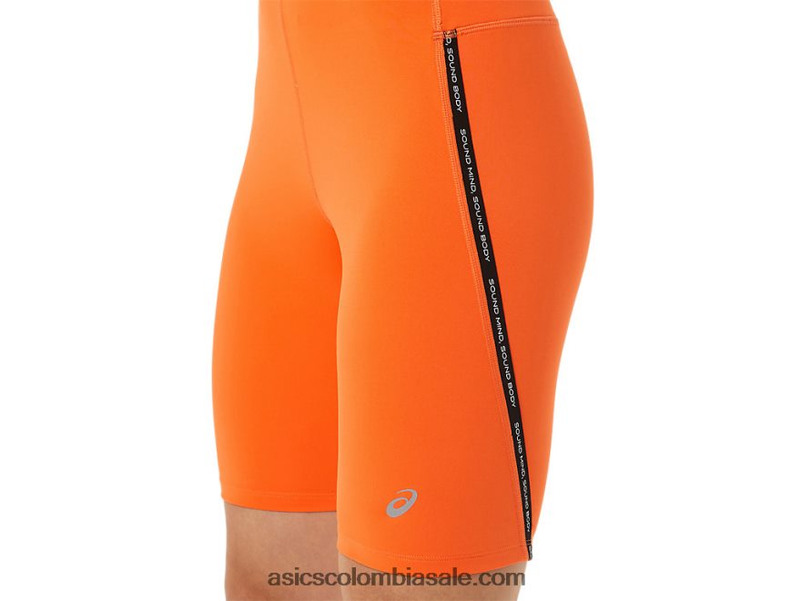 mujer Asics velocista de carrera apretado naranja nueva 20X82N2253