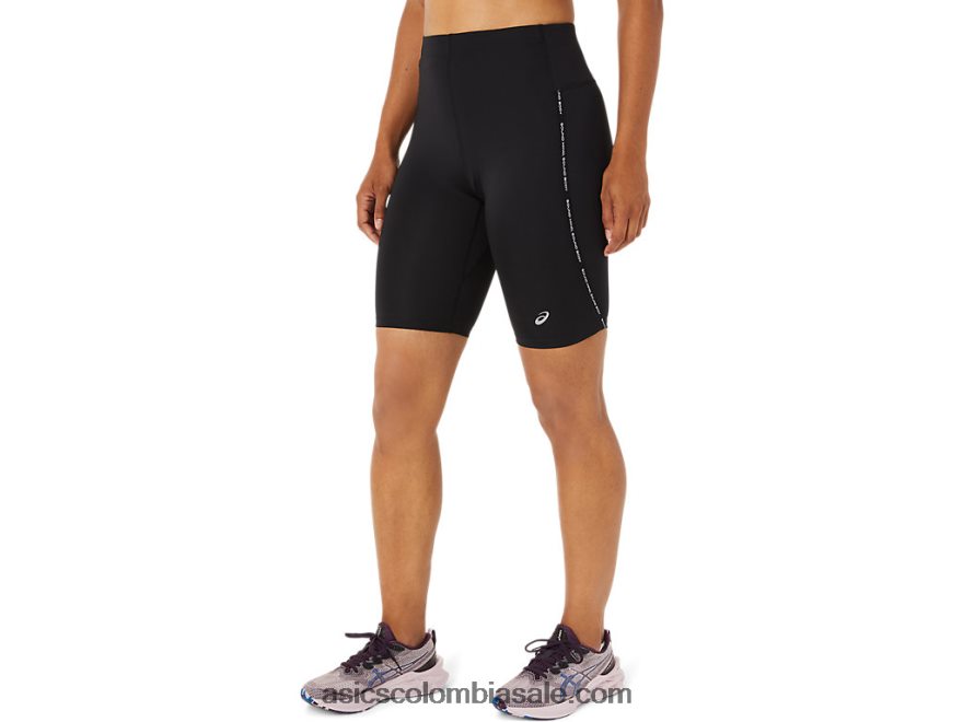mujer Asics velocista de carrera apretado rendimiento negro 20X82N2242