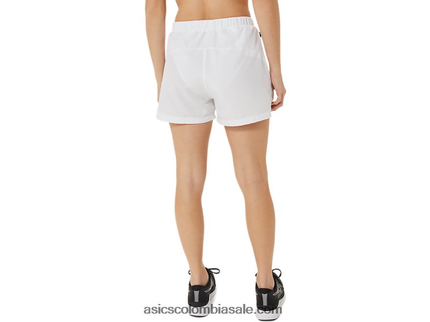 mujer Asics 3 en corto listo para usar blanco brillante 20X82N2886