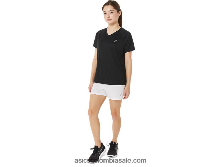 mujer Asics 3 en corto listo para usar blanco brillante 20X82N2886