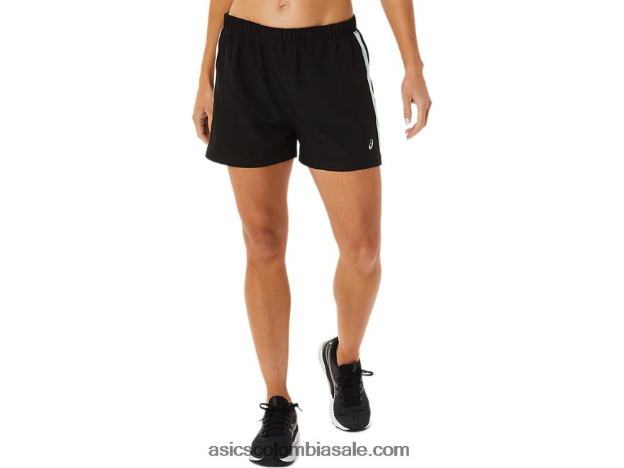 mujer Asics 3 en corto listo para usar rendimiento negro/azul claro 20X82N2917