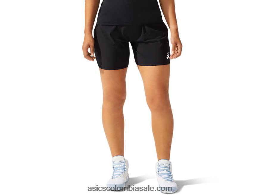 mujer Asics Short de lucha libre de 2 piezas equipo negro 20X82N3791