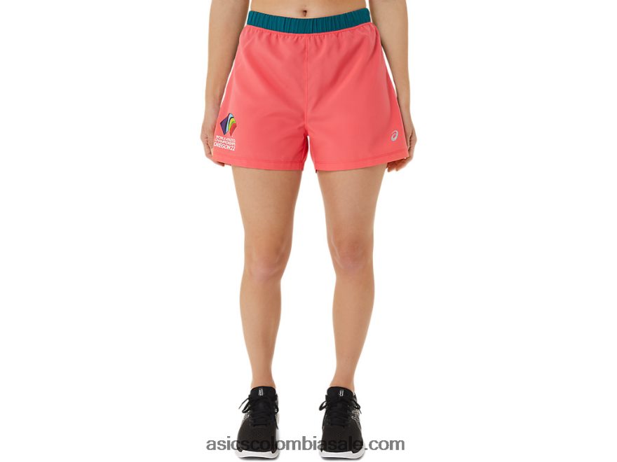 mujer Asics bloque de color corto de 3 pulgadas listo para usar multi 20X82N3213