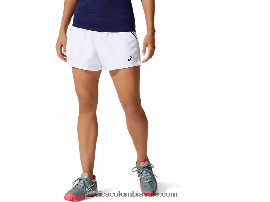 mujer Asics corte corto blanco brillante 20X82N3795