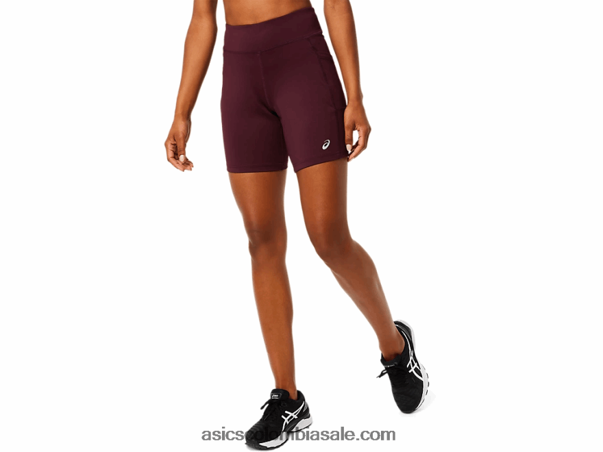 mujer Asics corto de punto de 7 pulgadas marte profundo 20X82N3721