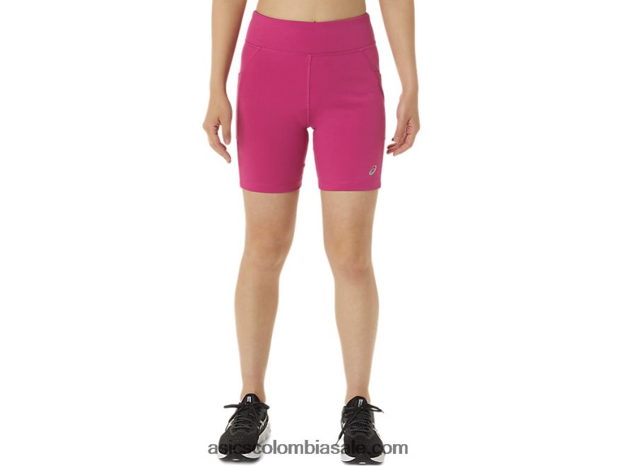 mujer Asics corto de punto de 7 pulgadas rojo fucsia 20X82N3376