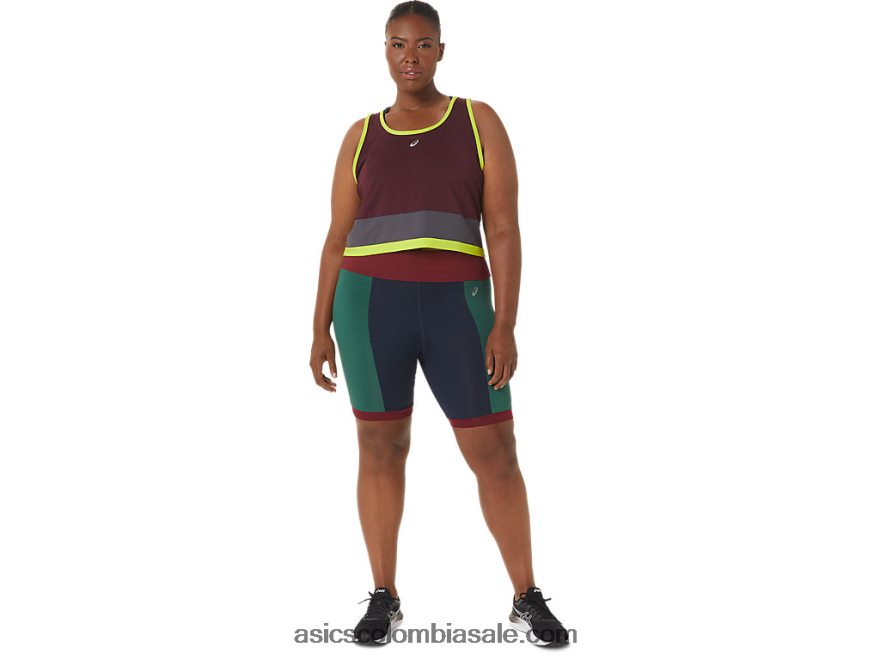 mujer Asics el nuevo motociclista fuerte reutilizado azul marino/cardenal/bosque 20X82N3368