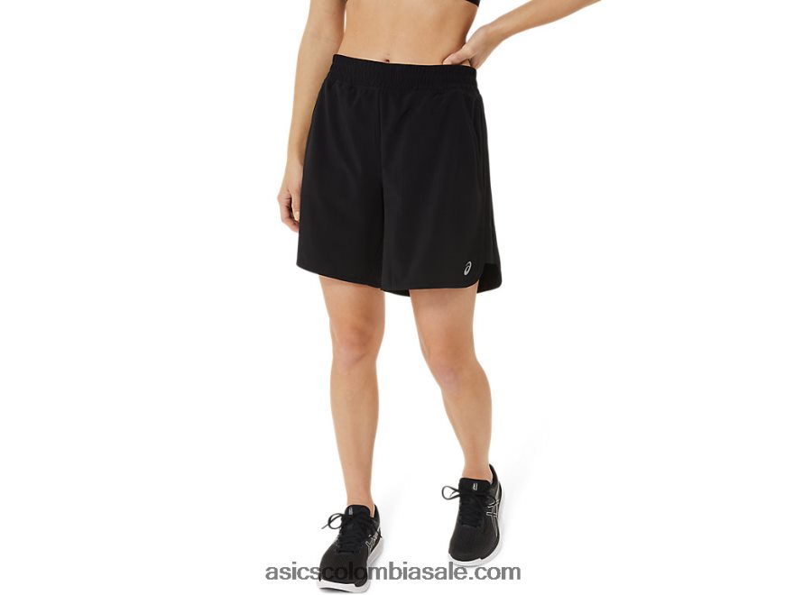 mujer Asics fietro 7en corto rendimiento negro 20X82N4037