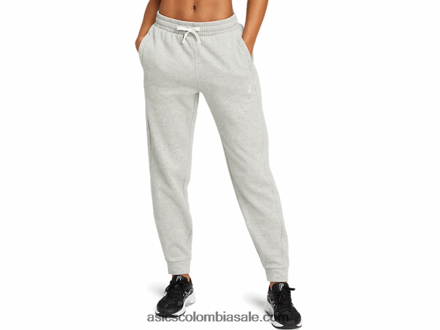 mujer Asics jogger de lana brezo gris claro 20X82N4151