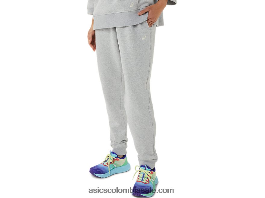 mujer Asics jogger de lana de domingo lam brezo gris claro 20X82N3305