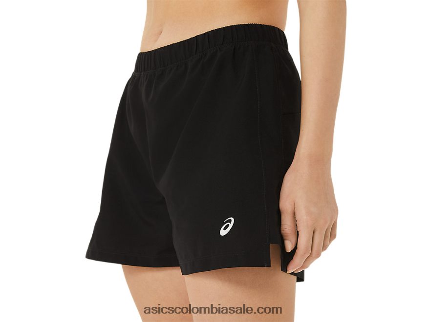 mujer Asics listo conjunto 3in corto wch rendimiento negro 20X82N3219