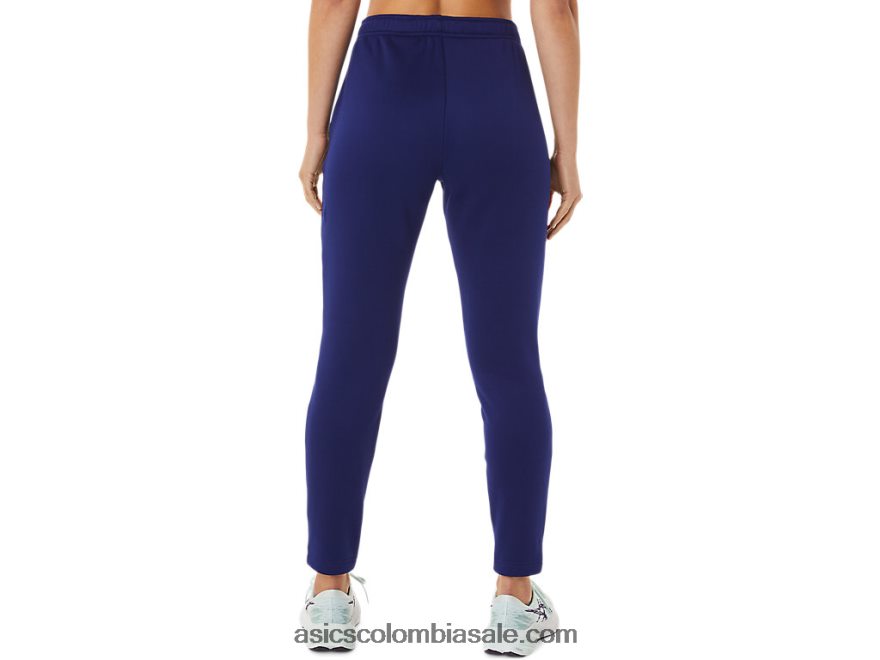 mujer Asics pantalón de punto cepillado buceo azul 20X82N2936