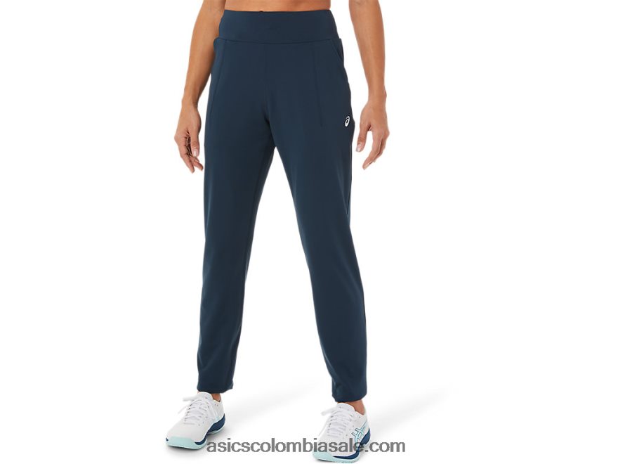 mujer Asics pantalón de tenis azul francés/negro rendimiento 20X82N3287