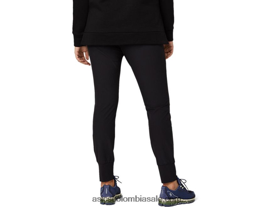 mujer Asics pantalón tapered elástico rendimiento negro 20X82N3642