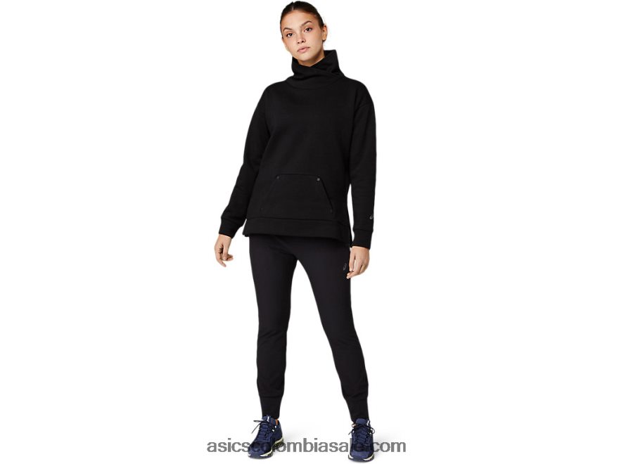 mujer Asics pantalón tapered elástico rendimiento negro 20X82N3642
