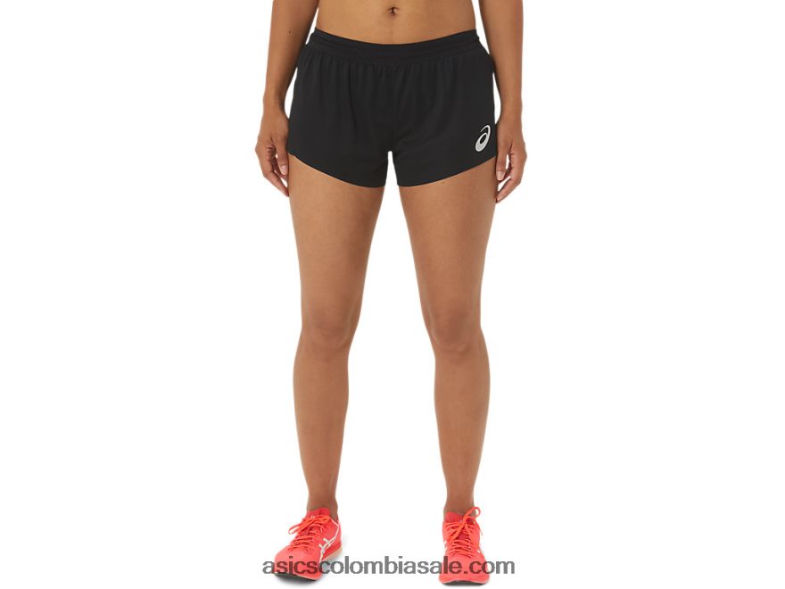 mujer Asics pantalones cortos de punto ligero actibreeze rendimiento negro 20X82N2345
