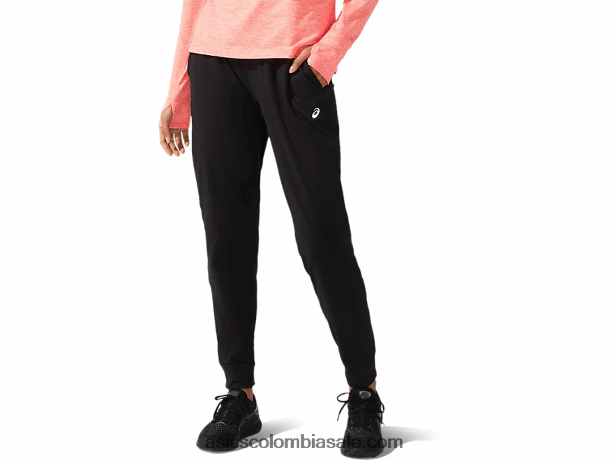 mujer Asics pantalones tapered thermopolis rendimiento negro 20X82N3632