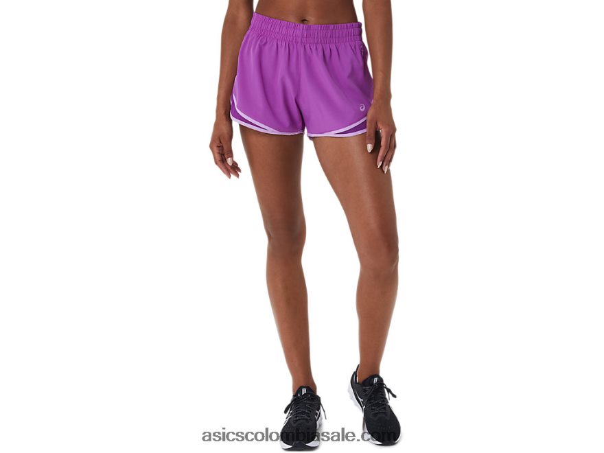 mujer Asics pr lyte 2.5in correr corto orquídea 20X82N3037
