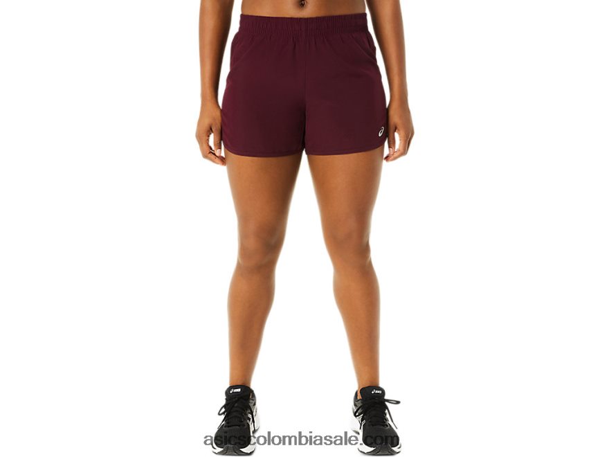 mujer Asics velocidad de lyte 4in correr corto marte profundo 20X82N3712