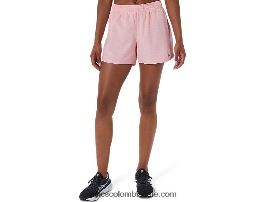 mujer Asics velocidad de lyte 4in correr corto tinte espacial rosa escarchado 20X82N3116